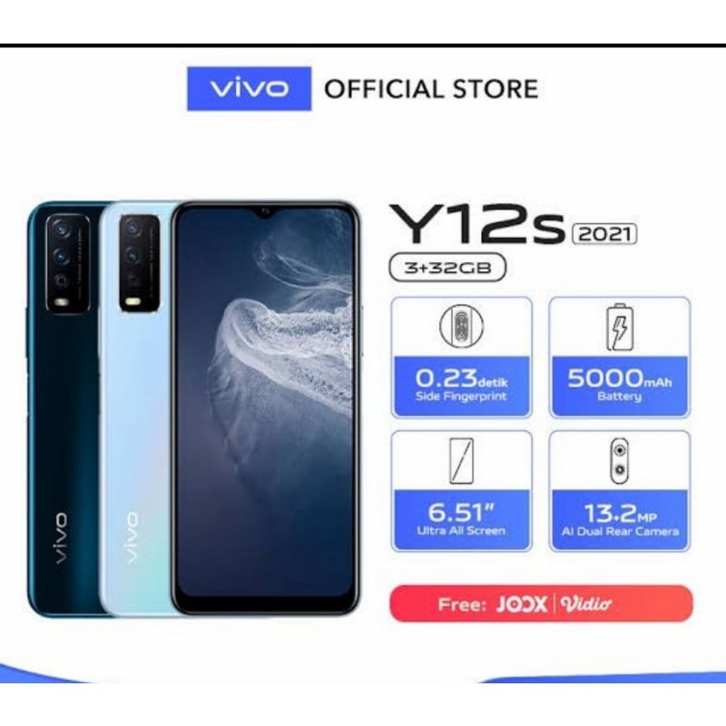 Vivo y12s ram 3/32 gb harga promo