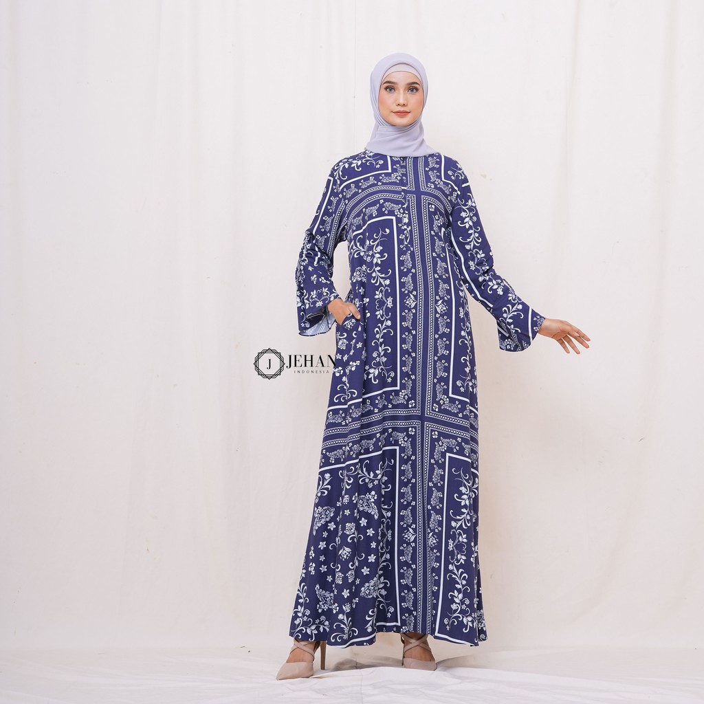 Mira Dress - MIRA NAVY
