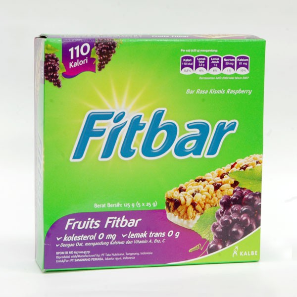 

Fitbar Fruit Ts Box 5 X 25 G