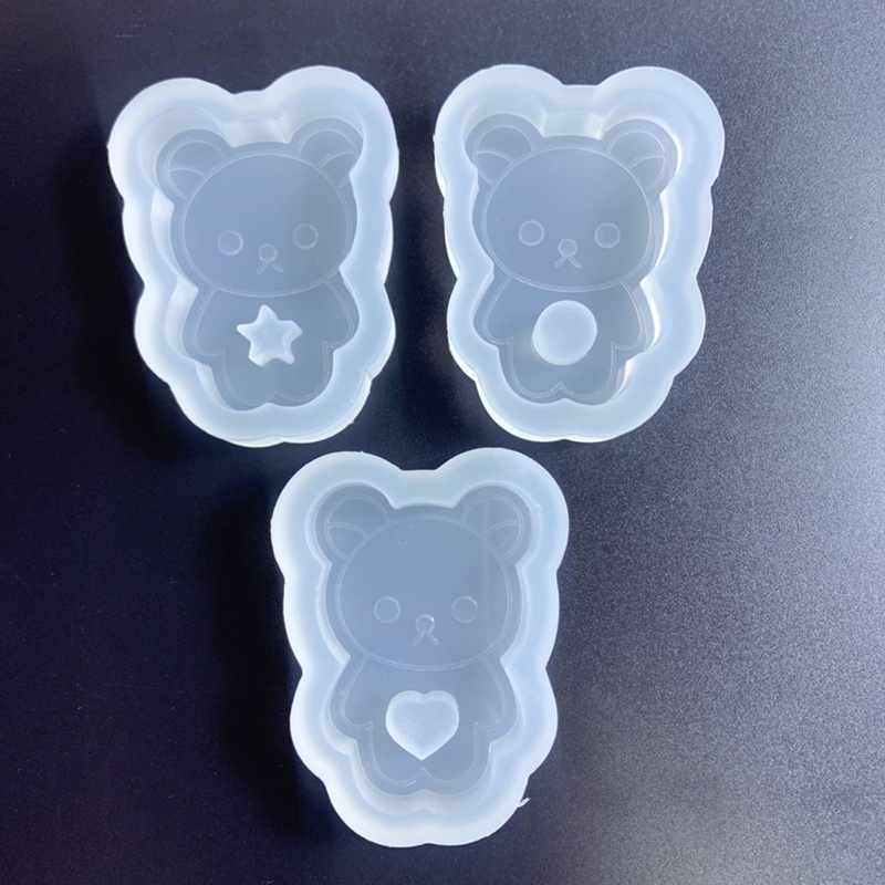 Siy Cetakan Resin Epoksi Bentuk Geometri Bintanghatibulatberuang Bahan Silikon Untuk Gantungan Kunci DIY