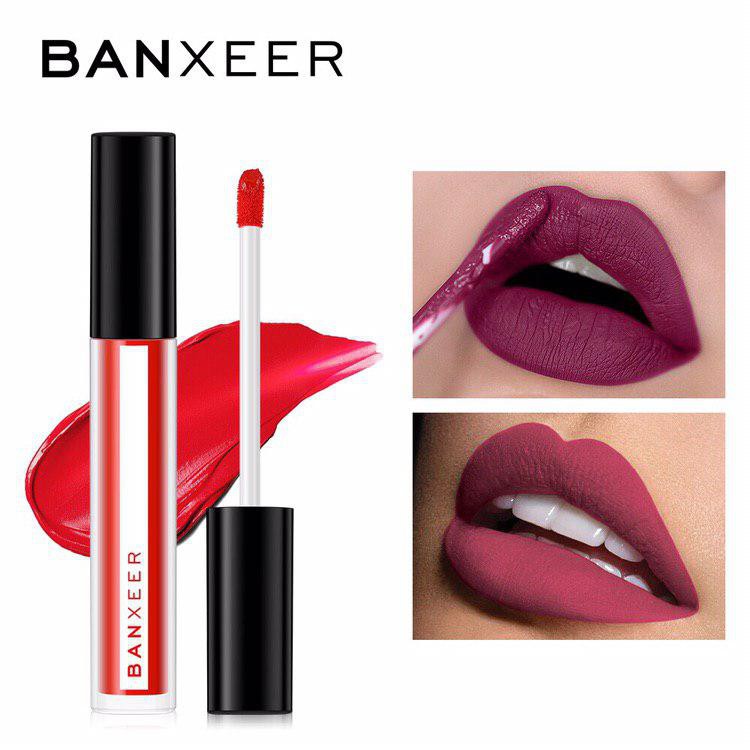 LoveFashion | Banxeer Lipstick Matte Cair Anti Air Tahan Lama | LIPCREAM BX 08