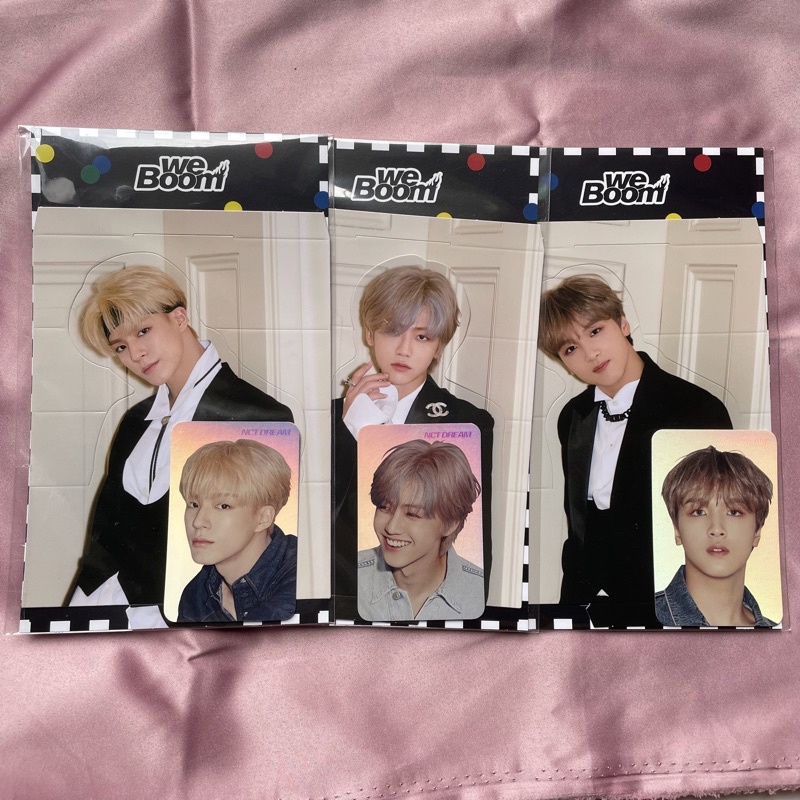 [ ready stock ] photocard pc holo we boom nct dream sealed jeno haechan jaemin murah photocard gante