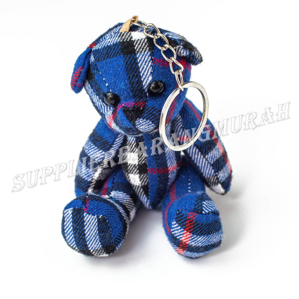 Gantungan Kunci Bear Kain dan Jeans FS1275