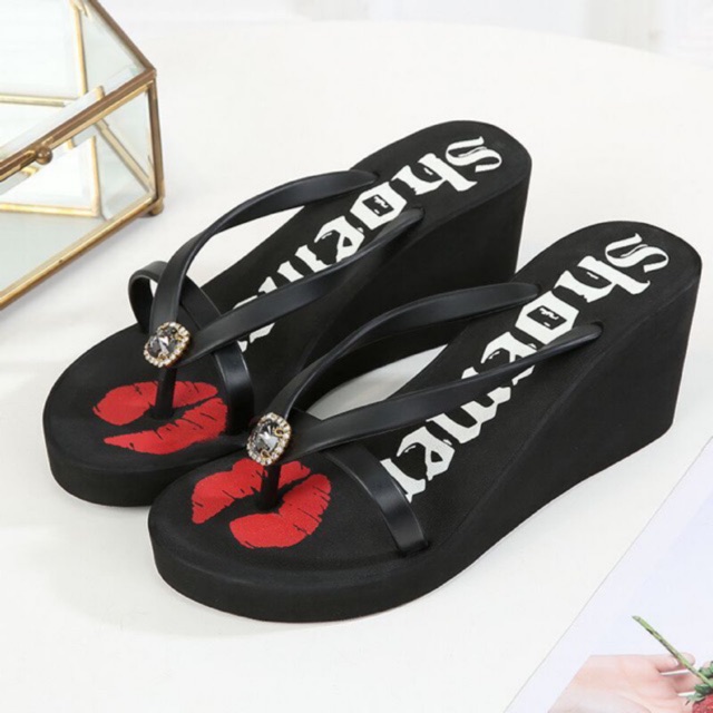 [GROSIR][COD] SEVEN_DAY TERBATAS WEDGES  WANITA SANDAL WANITA W-01