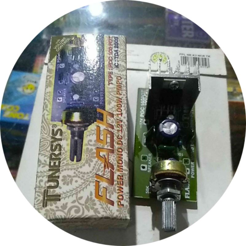 Kit Flash Power Ampli mini Amplifer 100 Watt Mono DC 12 Volt IC TDA 2003