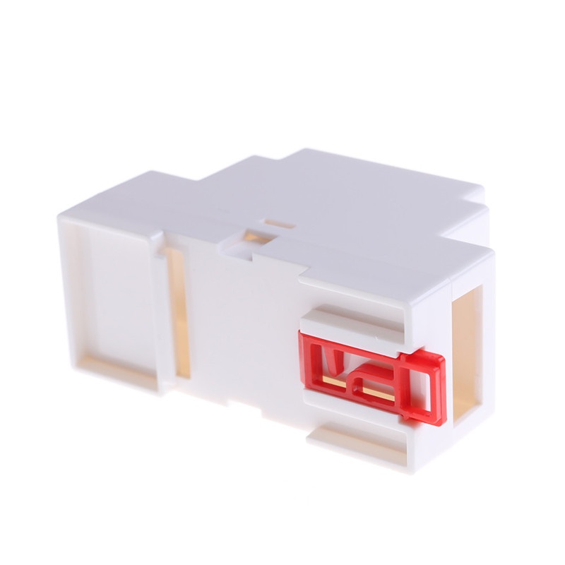 {LUCKID}88*37*59mm Plastic Electronics Box Project Case DIN Rail Junction Box