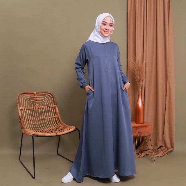 Cairo Abaya Royal Blue (Rathanassa.id)