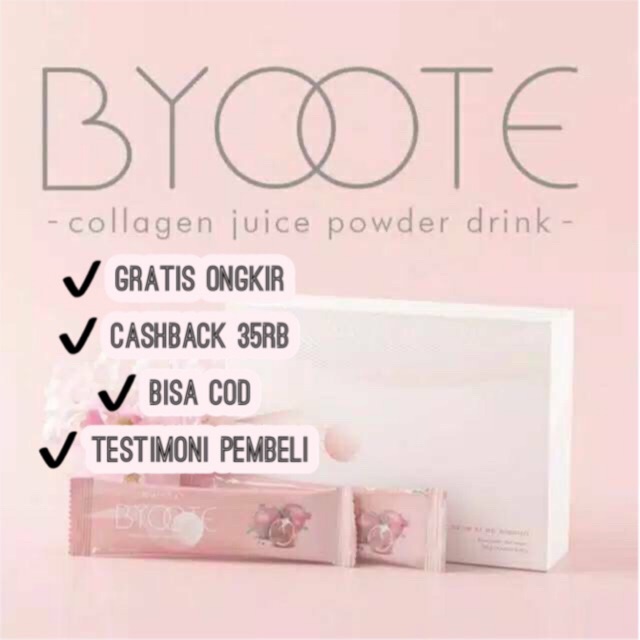 ENISOO STORE - [READY BYT COLLA] BYOOTE COLLAGEN GLUTATHIONE ORIGINAL BPOM HALAL SUPLEMEN KECANTIKAN
