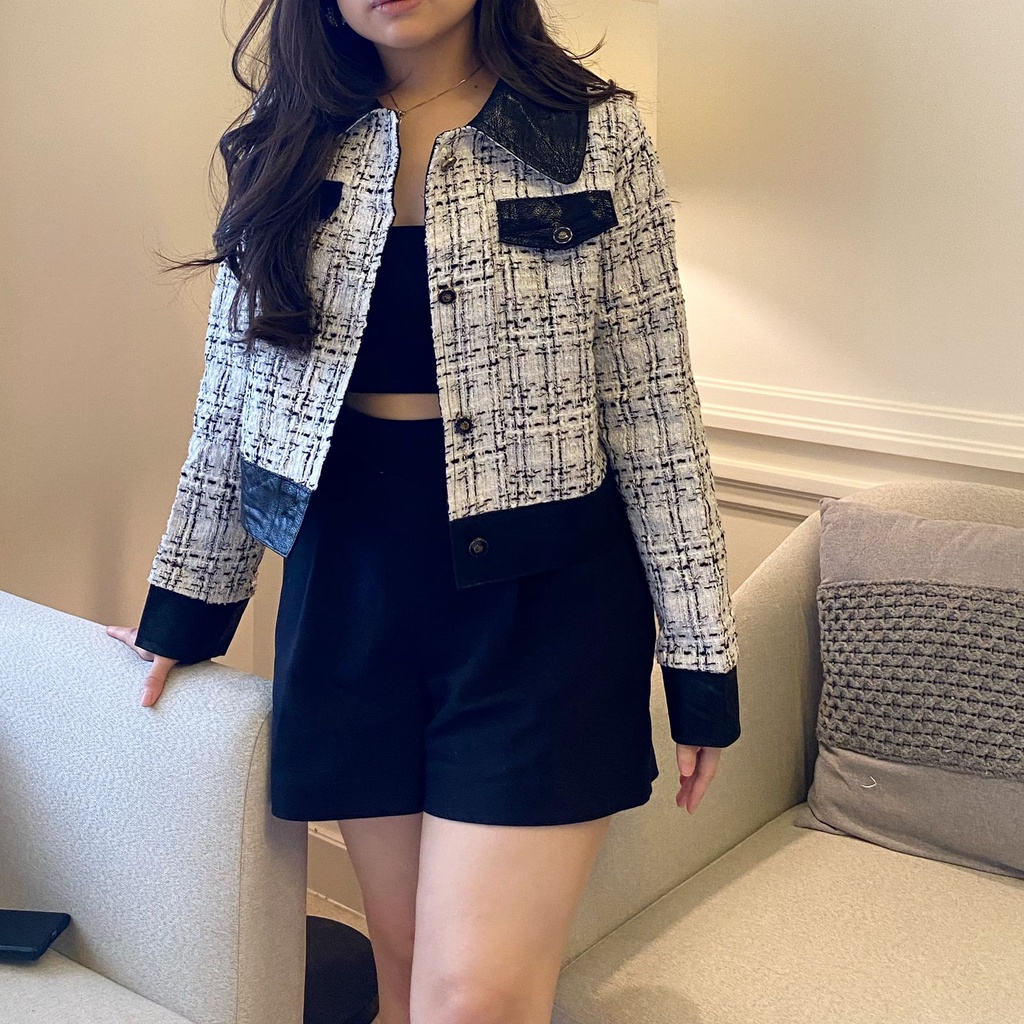 [ Coco&Co ] RILLEY TWEED OUTER / TWEED JACKET