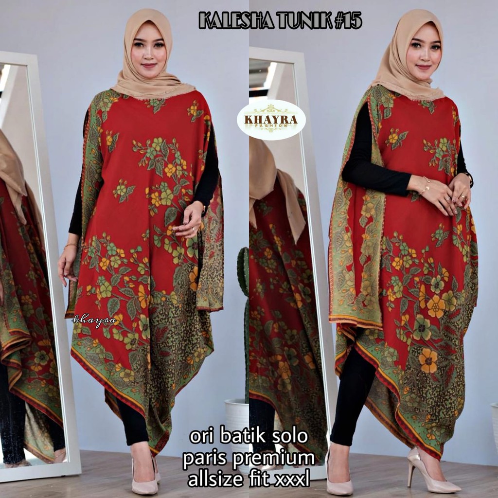Dress Tunik Batik Kalesha Full Motif by Batik Khayra