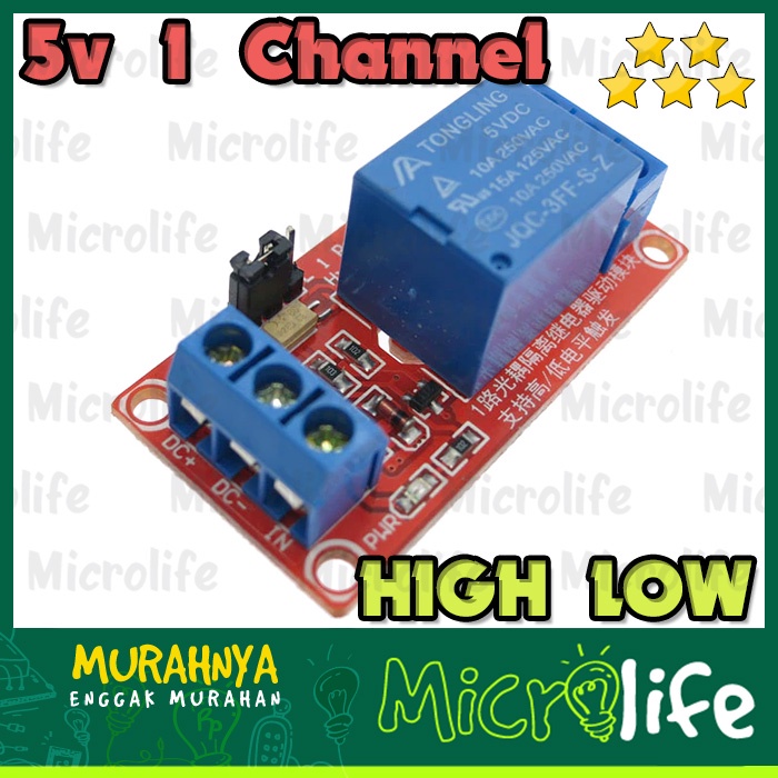 Relay Module 5V 1 Channel High and Low trigger