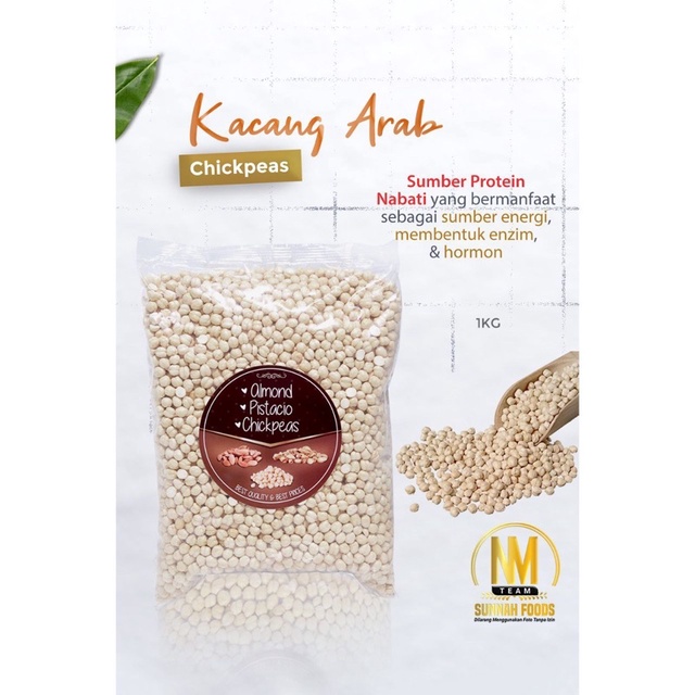 

KACANG ARAB KEMASAN PLASTIK 1Kg