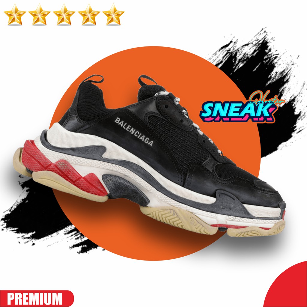 Balenciaga Triple S black red❗️Original 1:1