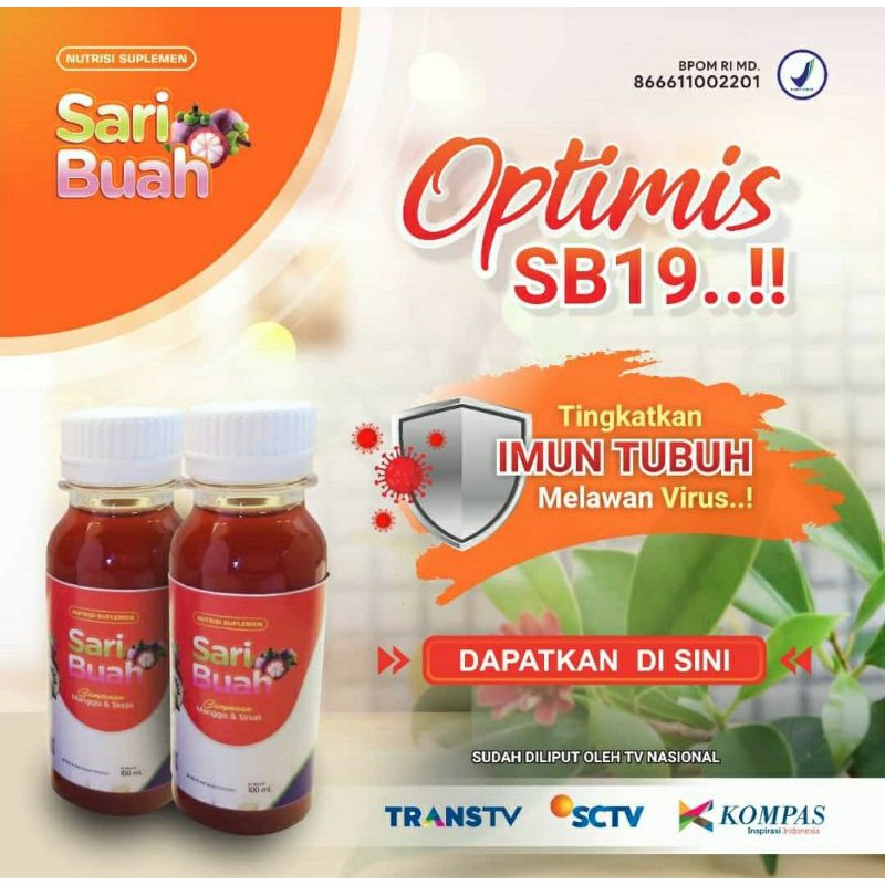 Herbal Imunitas Probiotik SB19 100ML (Sari Buah Manggis & Sirsak)