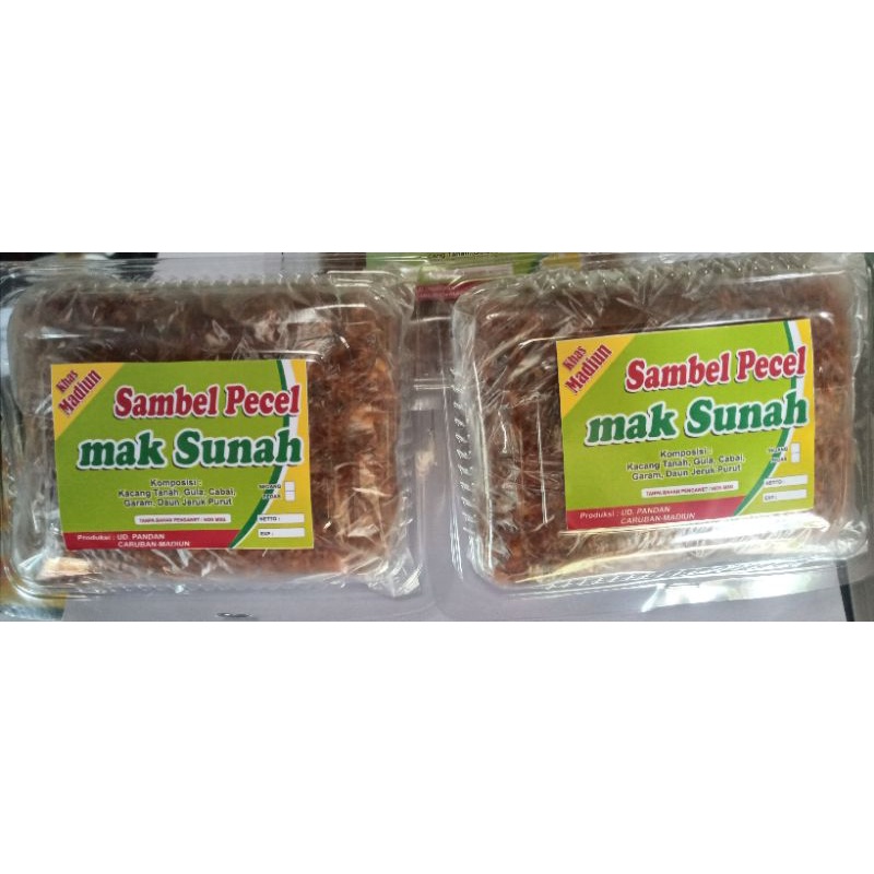 &quot;Sambel Pecel Mak Sunah&quot; khas Madiun berat 250gr