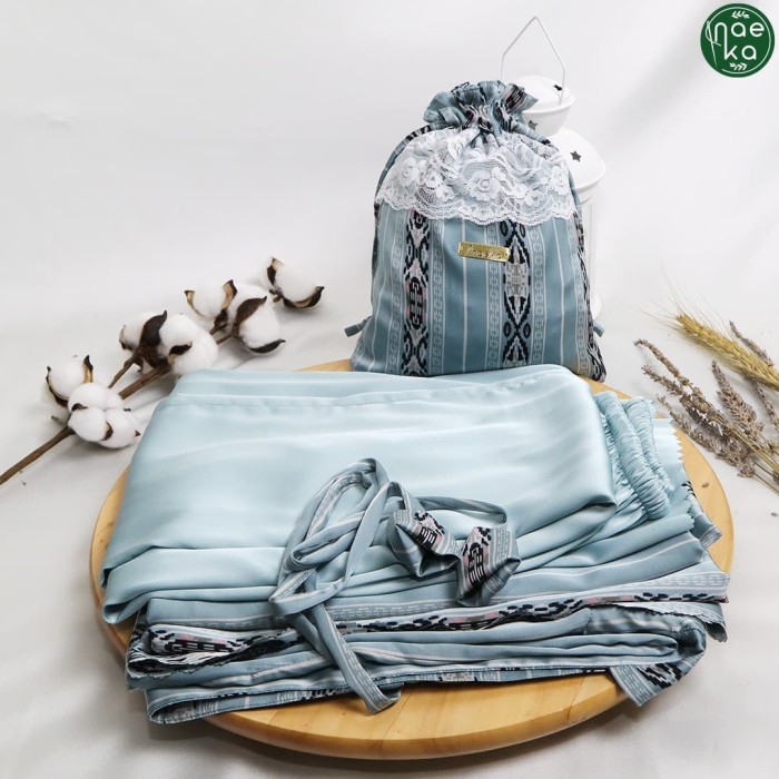 TERLARIS KESHWARI PRAYER ROBE/ MUKENA PREMIUM / MUKENA NAEKA / BLUE