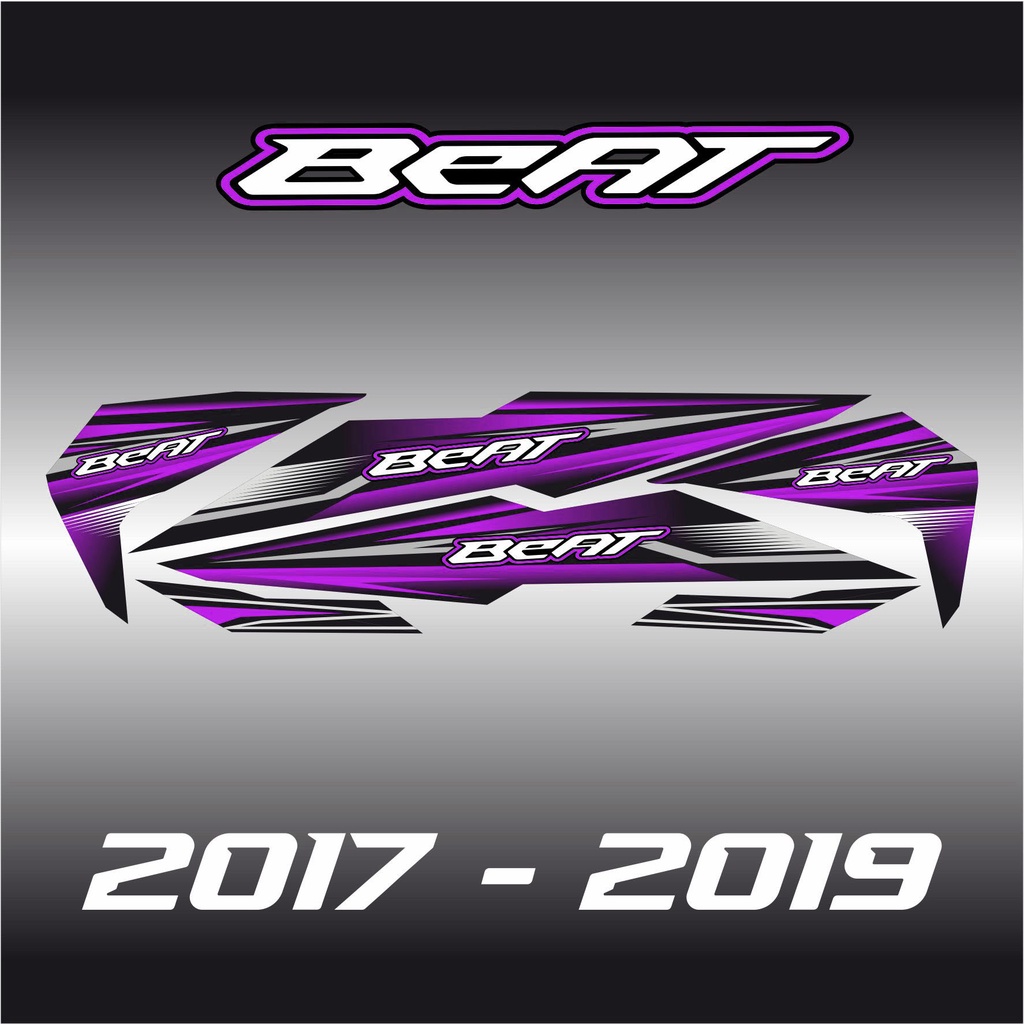 COD STRIPING VARIASI HONDA BEAT NEW ESP STREET 2017 2018 2019 UNGU VARIASI