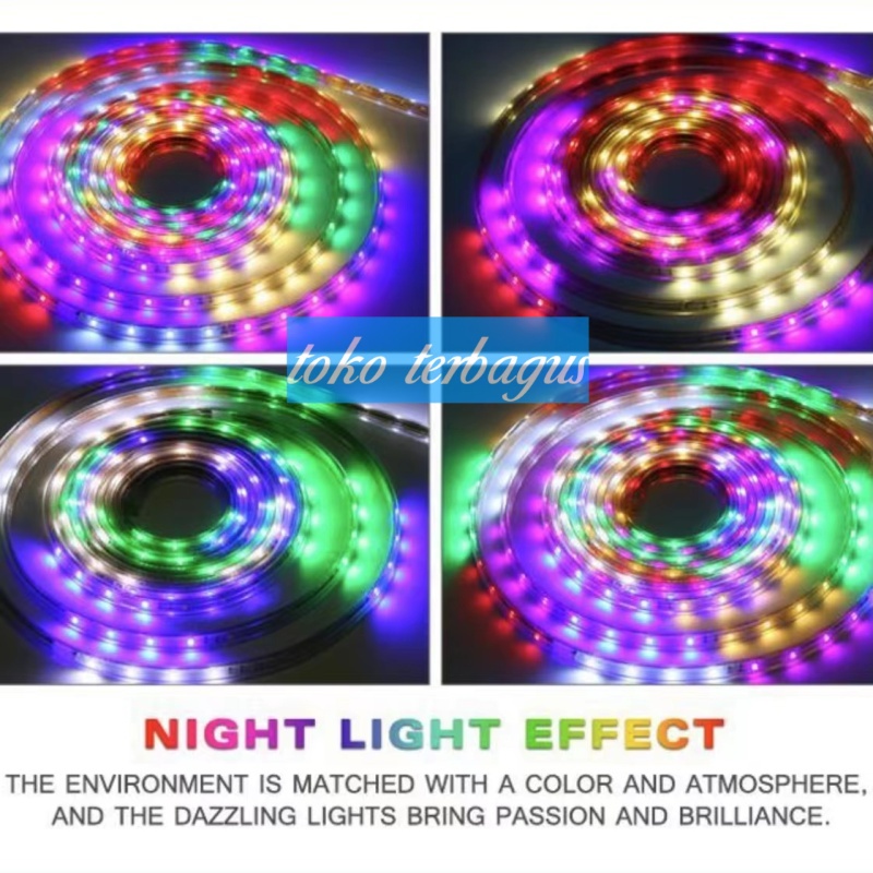 Lampu LED STRIP SELANG 3528 2835 10M 220v 10 M METER 5050 OUTDOOR RGB