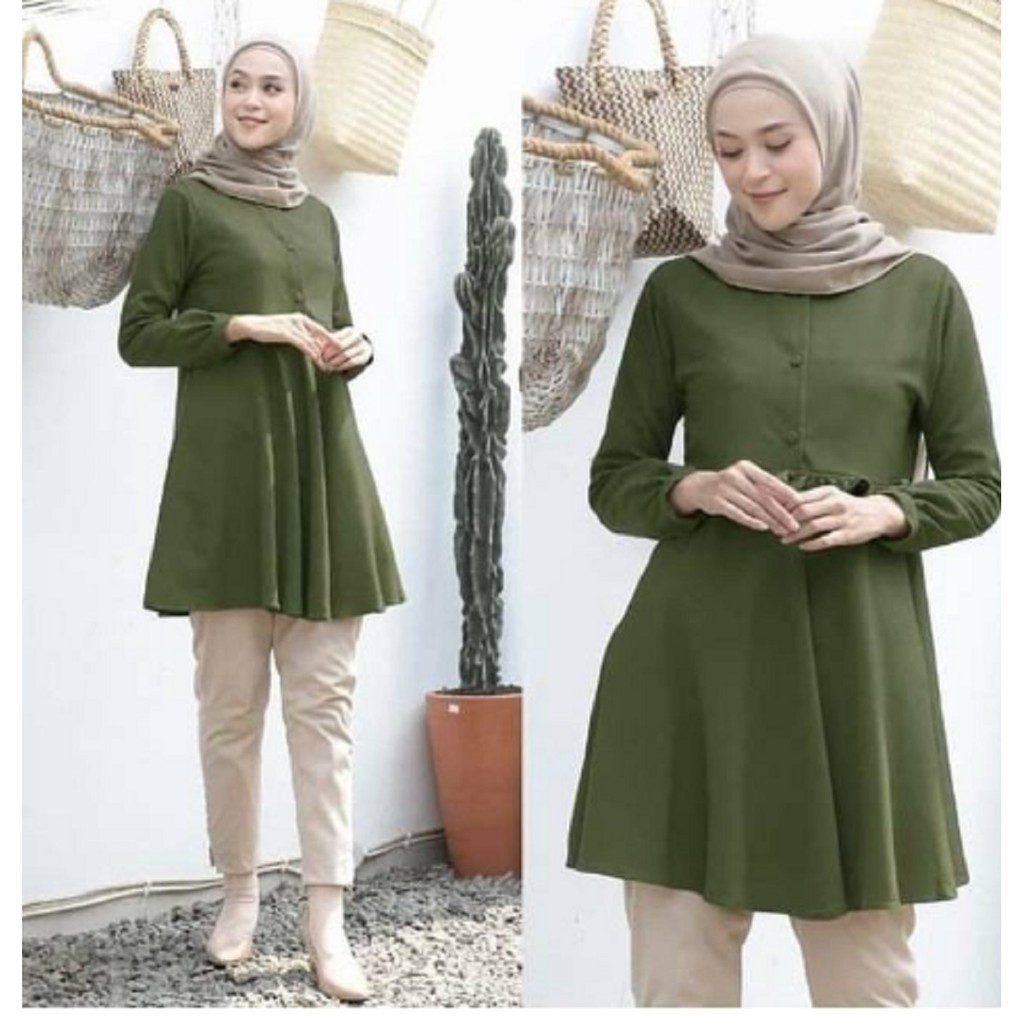 Revalia tunik Grosir Baju Atasan Hijab Wanita Muslim Revalia tunik Grosir Baju Atasan Hijab Wanita Muslim