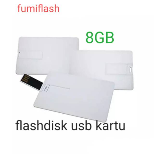 Flashdisk usb kartu polos 8gb real