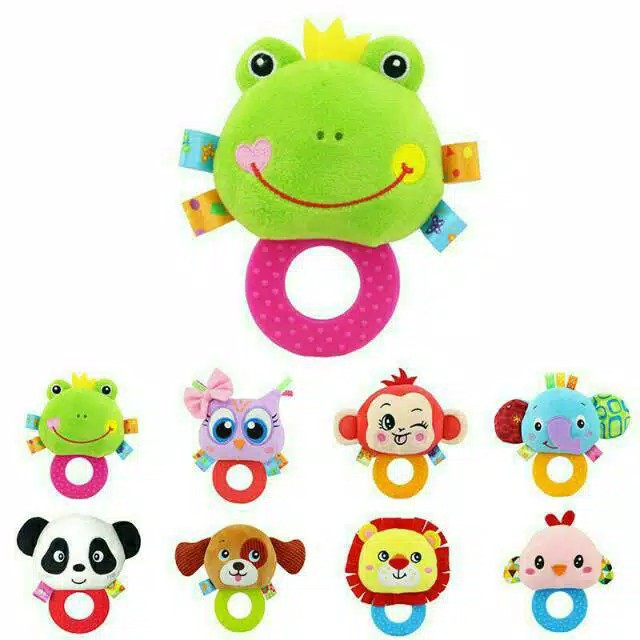 Rattle Stick Teether /Mainan Edukasi Bayi dengan Teeher/ Mainan Bayi Bunyi