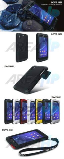 Love Mei Powerful Shockproof Case Casing Cover for Sony Z2