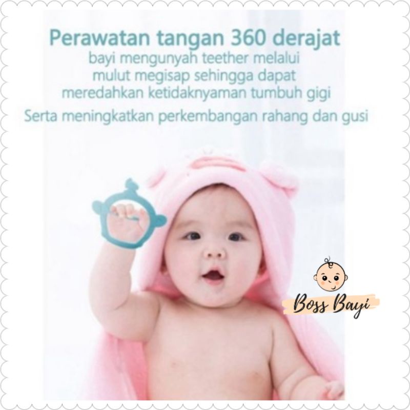 Teether Gelang Silikon BPA Free / Gelang Gigitan Bayi