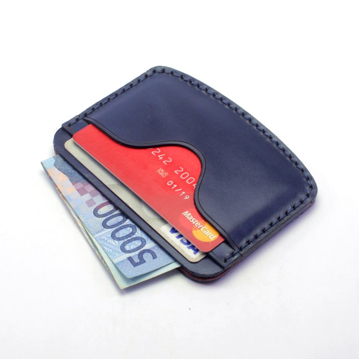 dompet kartu dua warna card wallet - slim wallet jahit tangan PHWL490