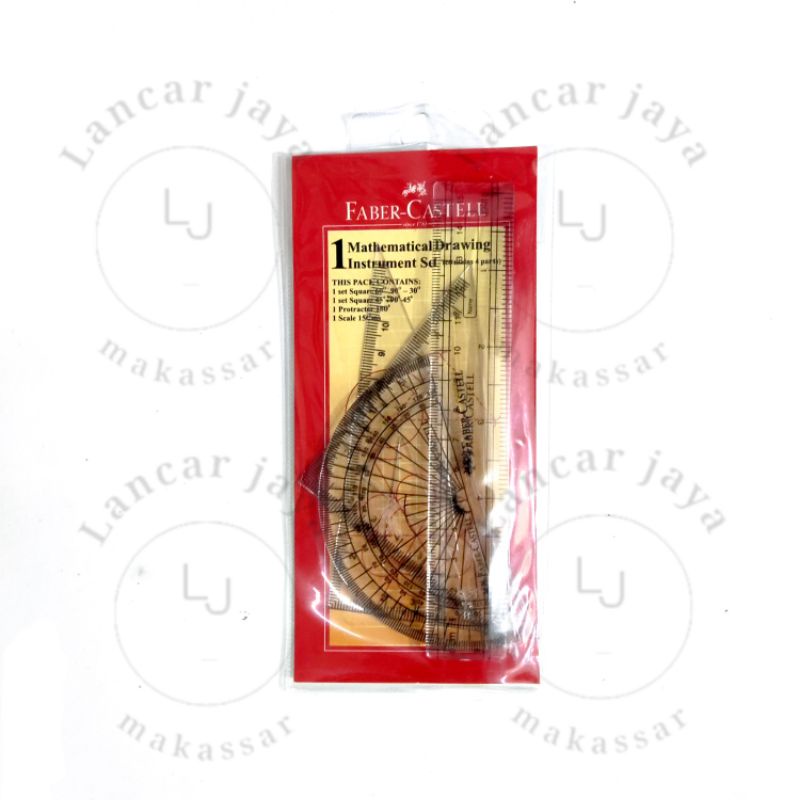 

Penggaris Set / Mathematical Drawing Set Faber Castell