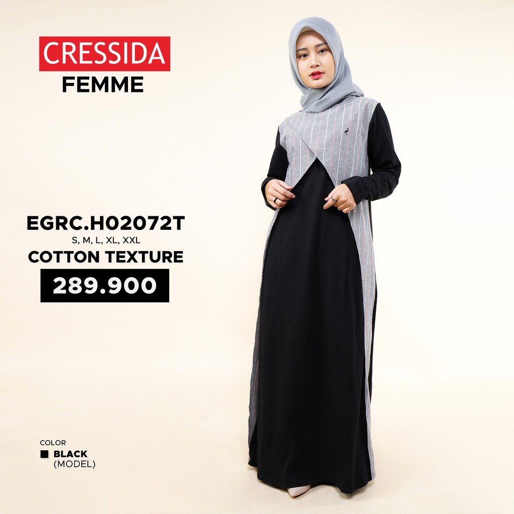 Long Dress Muslimah (SIster Couple) Original Cressida Seragam Keluarga  - 207X