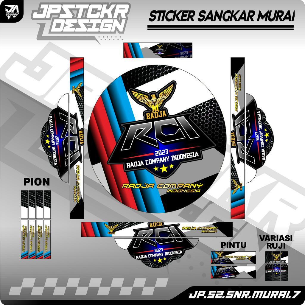 Stiker Sangkar Murai Sticker Dekal Ebod Radja Company Indonesia RCI Setiker Decal Kandang MURAI BATU