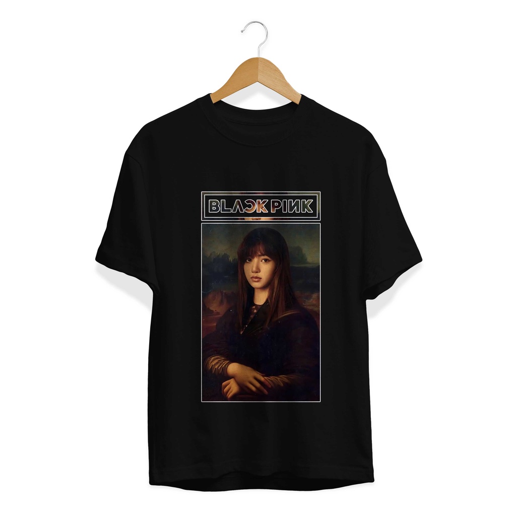 BAJU KAOS DISTRO TERBARU MONALISA BLACKPINK PREMIUM