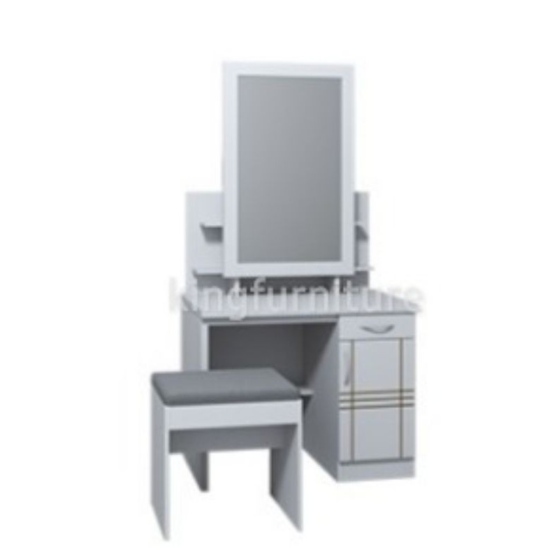 Meja rias geser kaca persegi / dressing table