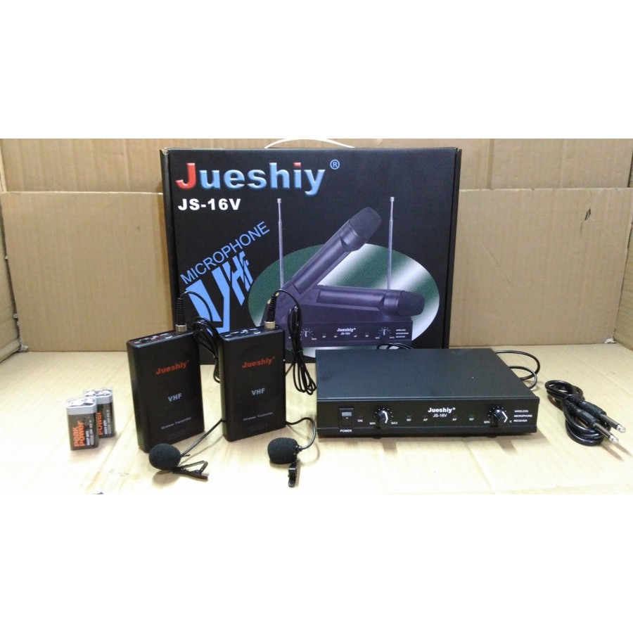 MIC WIRELESS UHF KLIP ON JUESHIY JS 16V
