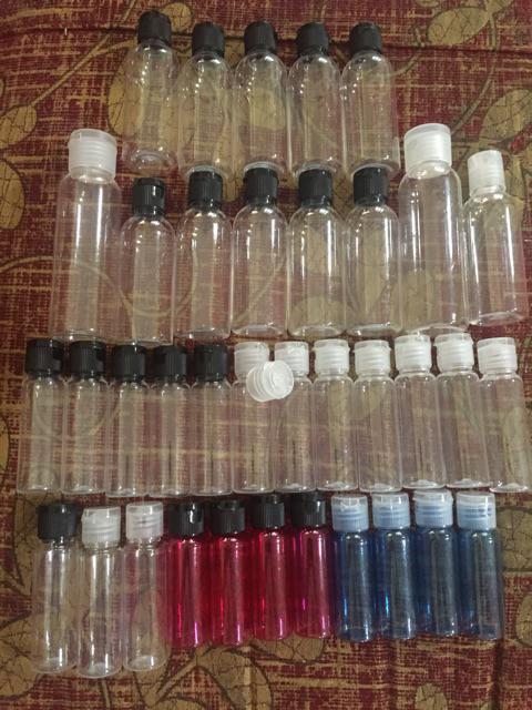 Botol Plastik Pet Tutup Press On 60 Ml Promo Minimal 30 Pcs