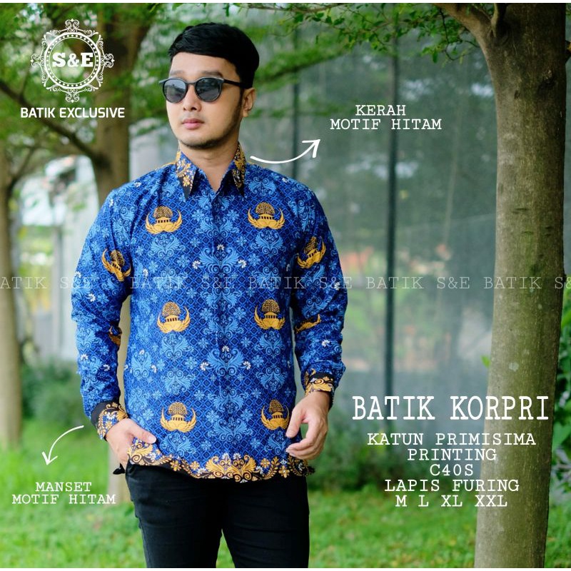 KORPRI || Kemeja Batik Korpri Ful Furing Pria