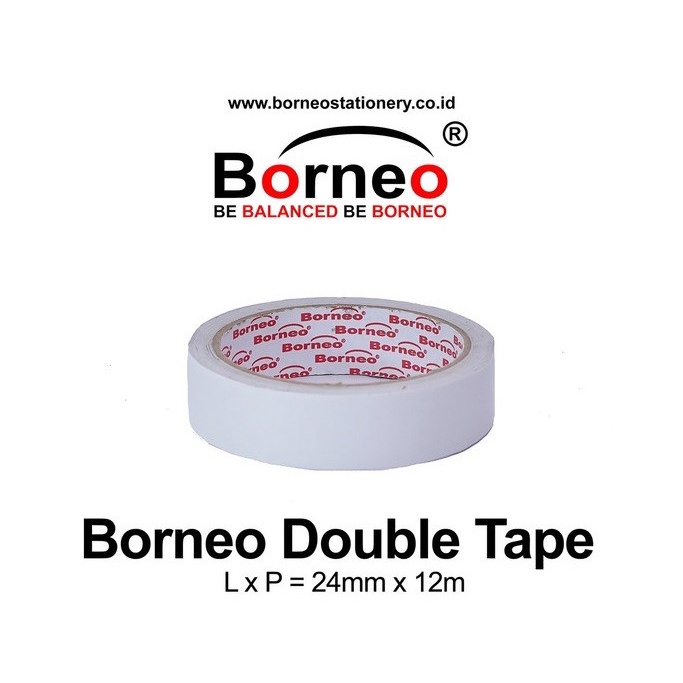 

DOUBLE TAPE MERAH 24MM BORNEO / PCS
