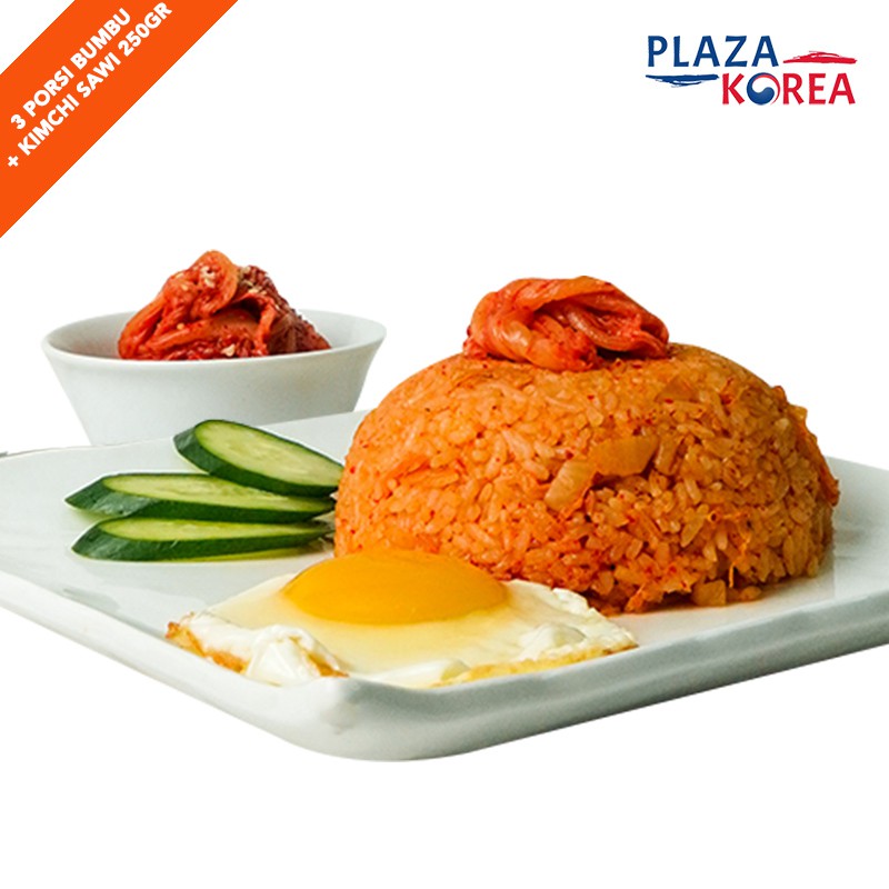 

BUMBU NASI GORENG KIMCHI KOREA SAMWON 3PORSI HALAL + KIMCHI SAWI 250GR