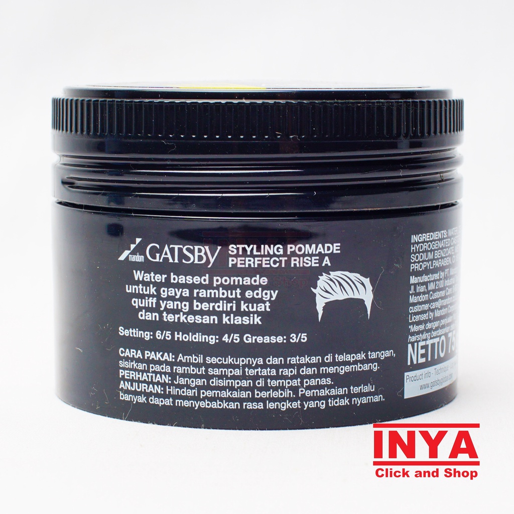 GATSBY EDGY QUIFF STYLING POMADE PERFECT RISE A 75gr - Pomade