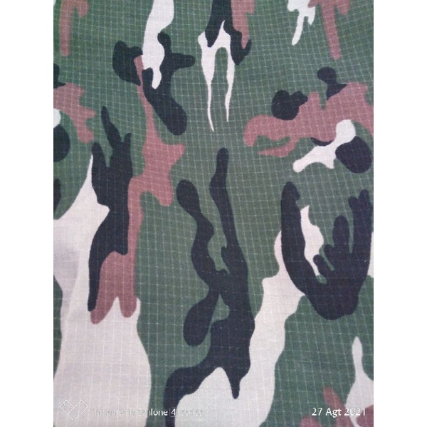 Kain Ripstop Motif Tentara Army (-+50*50cm)