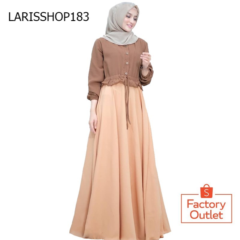 Anjani Dress | Fashion Muslim Terbaru | Baju Gamis Wanita Termurah