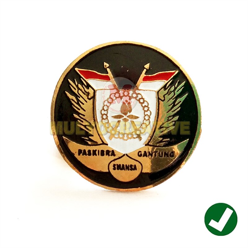 Pin Paskibra Gantung Smansa - Lencana Pakibra Sekolah Model Bulat