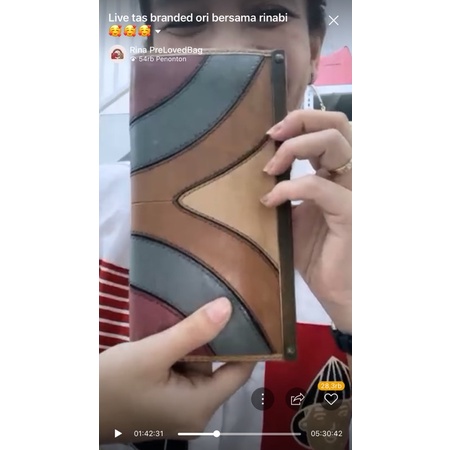 Authentic Fossil Wallet Preloved, dompet fossil second original