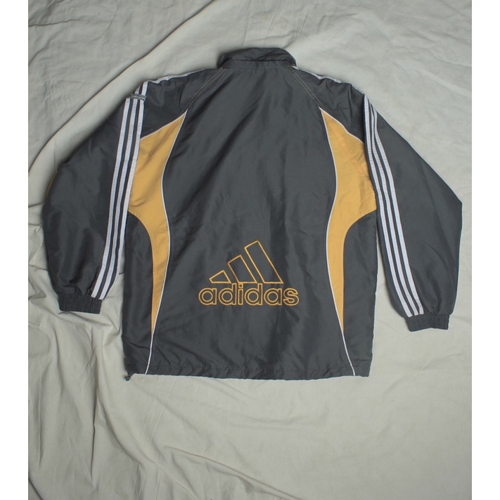 jaket colorblock adidas big logo vintage second
