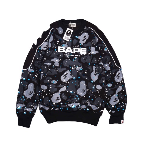 Jaket Sweater Crewneck CAMO BP GALAXY – Black Edition Fashion Trendy Casual Pria Good Brand Quality