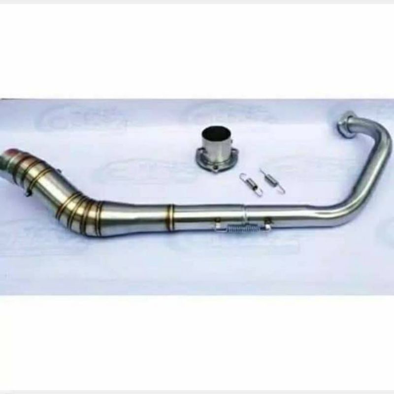 leheran knalpot racing +adaptor untuk motor satria fu PNP motor satria Fu
