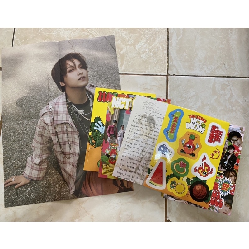 OFFER ALBUM ONLY NCT DREAM HOT SAUCE CHILLING VERSION + FOLDED POSTER HAECHAN