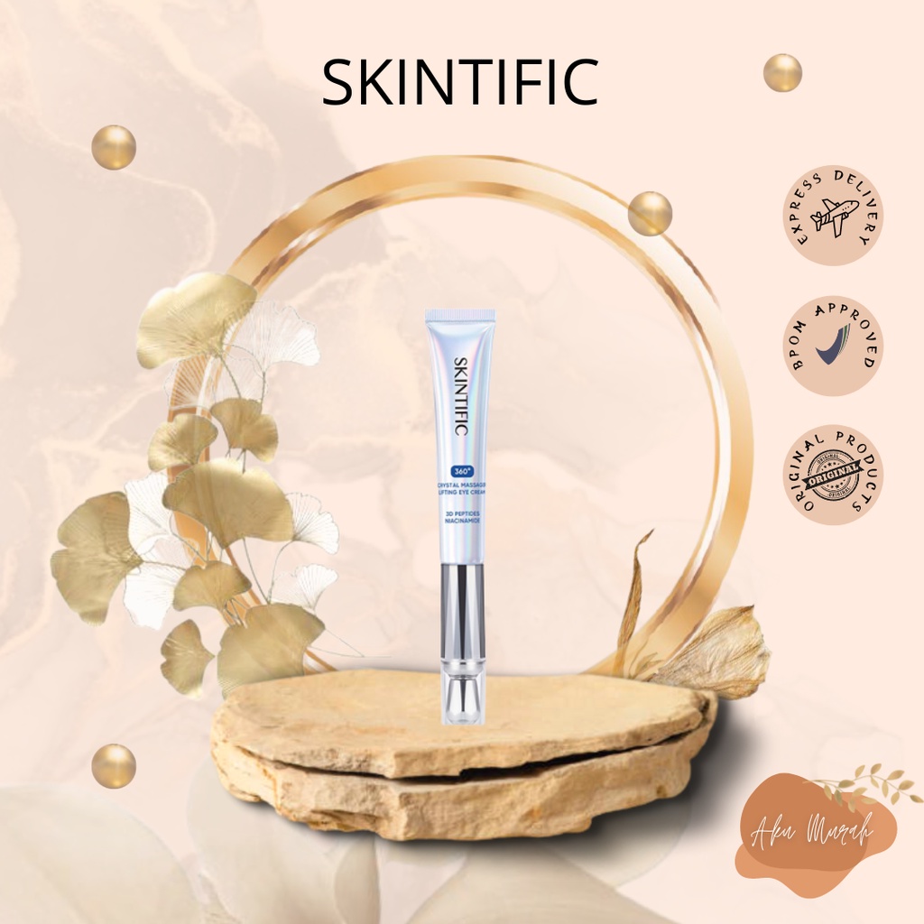 ✨ AKU MURAH ✨ Skintific 360 Crystal Massager Lifting Eye Cream 20ml BPOM