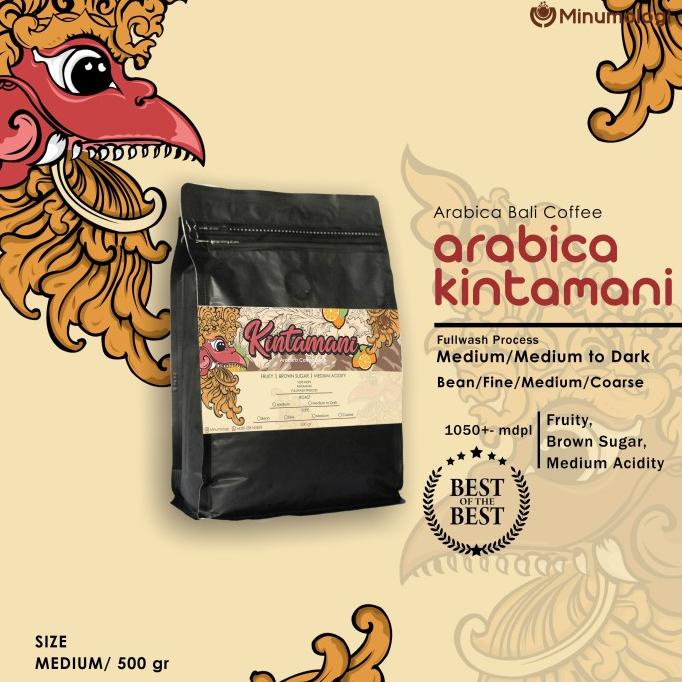 

[ COD ] Arabika Roasted bean / biji kopi 500 gram for Business - Kintamani OBRAL Kode 1315
