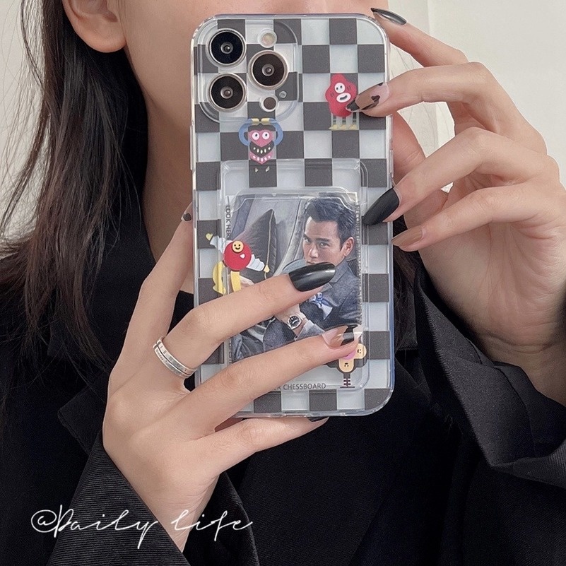 Soft Case Hp Gambar Kartun Untuk Phone Case Compatible for iPhone 14 13 12 11 Pro Max X XR XS Max SE 2020 iPhone 8 7 Plus Cute Cartoon Character Precision Hole Anti-dirty Shockproof Protective Cover